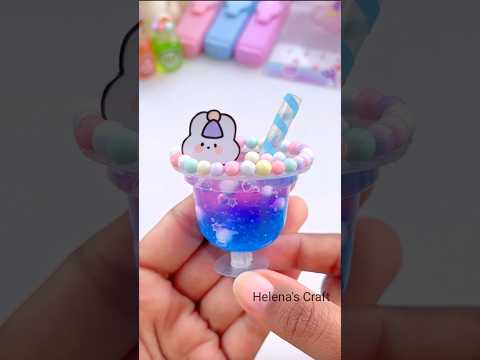 DIY miniature ice cream glass #shots #miniature #miniaturecrafts #miniatureworld #youtubeshorts