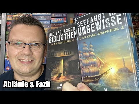 Die verlassene Bibliothek + Seefahrt ins Ungewisse (Moses Verlag) - 2 Escape Spiele im Taschenformat