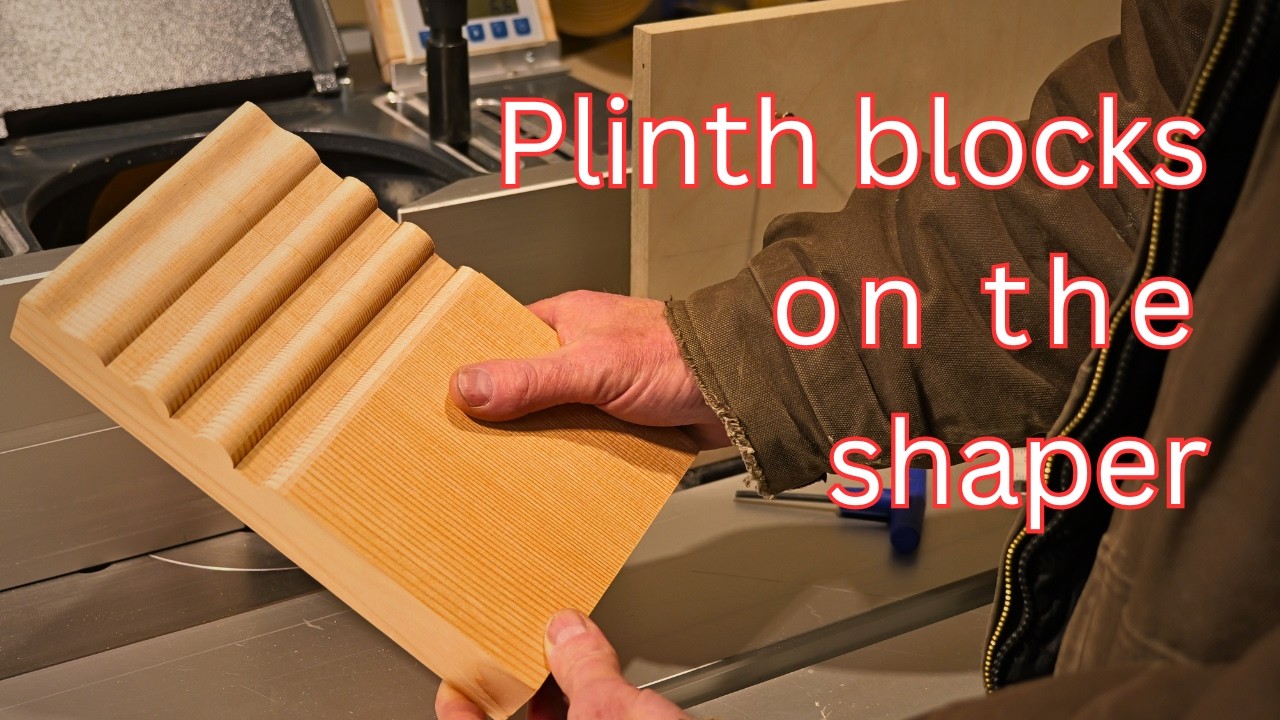 Using the shaper to replicate historical plinth blocks