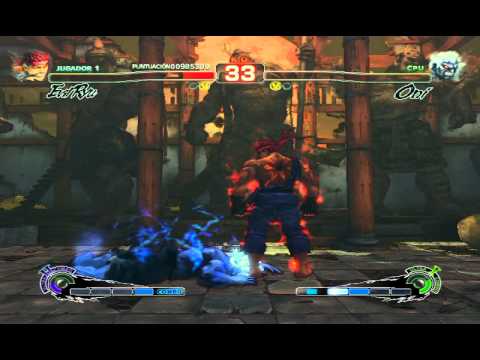 Ultra Street Fighter IV Battle: Evil Ryu vs Boss Shin Oni (Hardest)