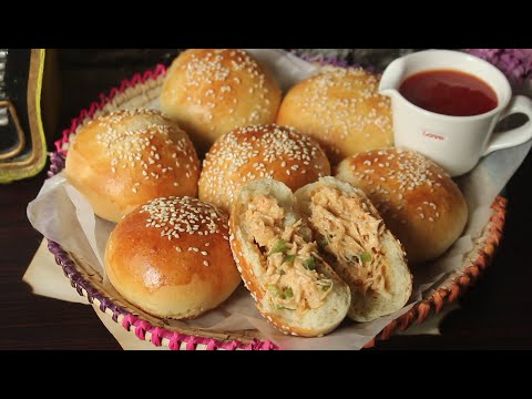 Stuffed Chicken Buns 😍 Recipe By Chef Hafsa