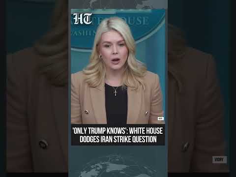 Trump Holds 'Sole' Authority: White House Dodges Iran Strike Questions | #shorts