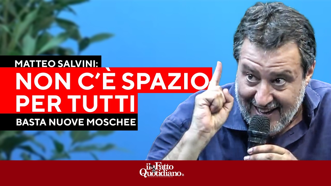 Salvini alza i toni sull’Islam: “Neanche mezzo metro quadro finché non firma con lo Stato”