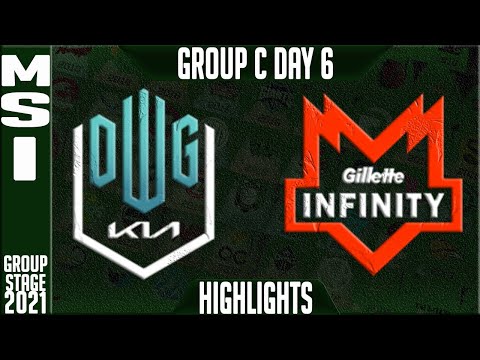 DK vs INF Highlights | MSI 2021 Day 6 Group C | DWG KIA vs Gillette Infinity