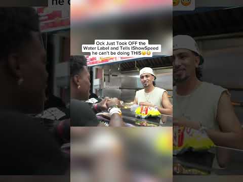 Ock Just Took OFF the Water Label and Tells IShowSpeed he can’t be doing THIS😮😳