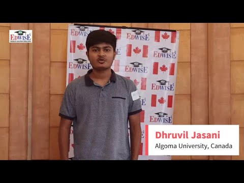 Edwise Canada Pre-Departure Dhruvil Jasani Applied for Algoma Universities