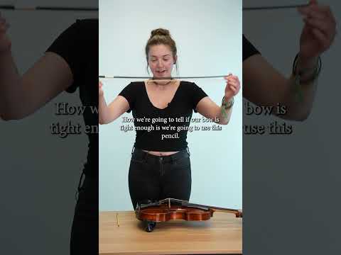 Why do I need proper bow tension? #violin #luthier #musician #livemusic #music #rehearsal