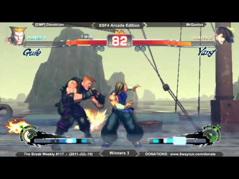 The Break Weekly #117 - SSF4ae W3 - [EMP] Dieminion VS MrQuotes