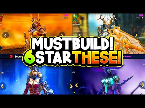 Top 10 "MUST BUILD" 6 Star Worthy Epic Champions!
