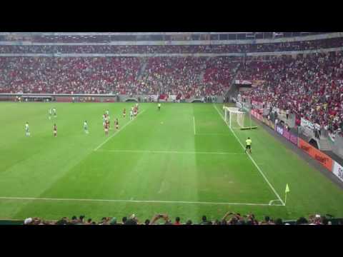 Cobrança de pênalti, gol  do Jean, Palmeiras.