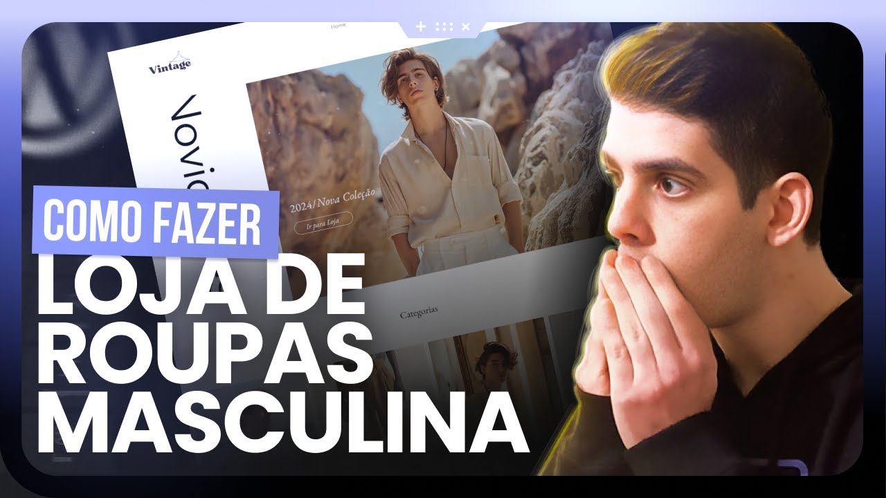 Como CRIAR Uma Loja de Roupas Masculina PROFISSIONAL! (Wix Studio)