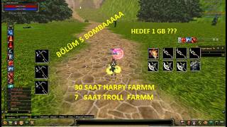 SIFIRDAN FULL PUSLU BP SERİSİ BÖLÜM 5 | 30 SAAT HARPY FARM | HEDEF 1 GB #knighto