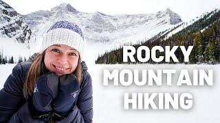 WINTER HIKING IN CANADA (THE ROCKY MOUNTAINS, ALBERTA) // CANADA TRAVEL VLOG