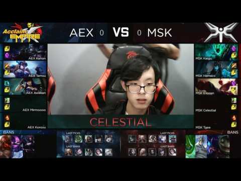 Pro Gaming Series 2017 Summer Split | Quarter Finals | AEX vs MSK Game 1/4
