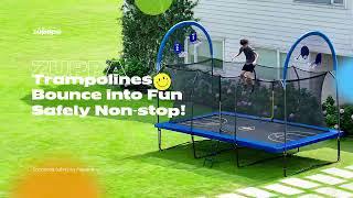 Get Ready for DOUBLE the Fun with Zupapa's New Rectangle Trampoline!