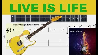 #LIVE IS LIFE#OPUS#|Guitar Tab| TUTORIAL#Mastertabs#BestFreeYoutubeMusic#FREE GUITAR