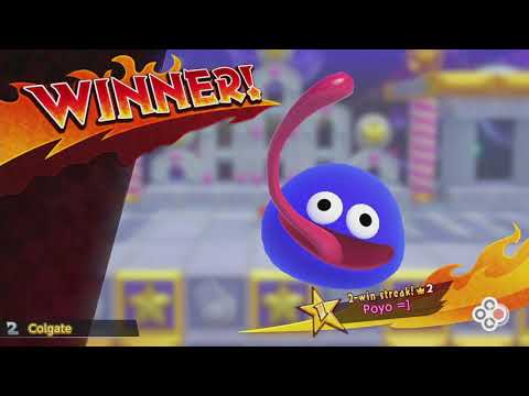 Poyo (Gooey/Water) vs Colgate (Bell/Meta Knight) - Kirby Fighters 2 - Lights Out #2