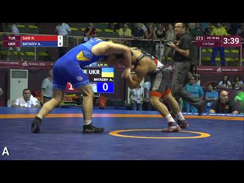1/4 FS - 79 kg: R. SARI (TUR) v. A. BATAIEV (UKR)
