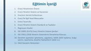 1-ISO 50001 Enerji Yönetim Sistemi (EnYS) İç Denetçi Eğitimi - Sertifikalı - Eği