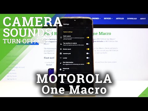 How to Mute Camera Sounds in Motorola One Macro – Disable Camera Shutter Sound