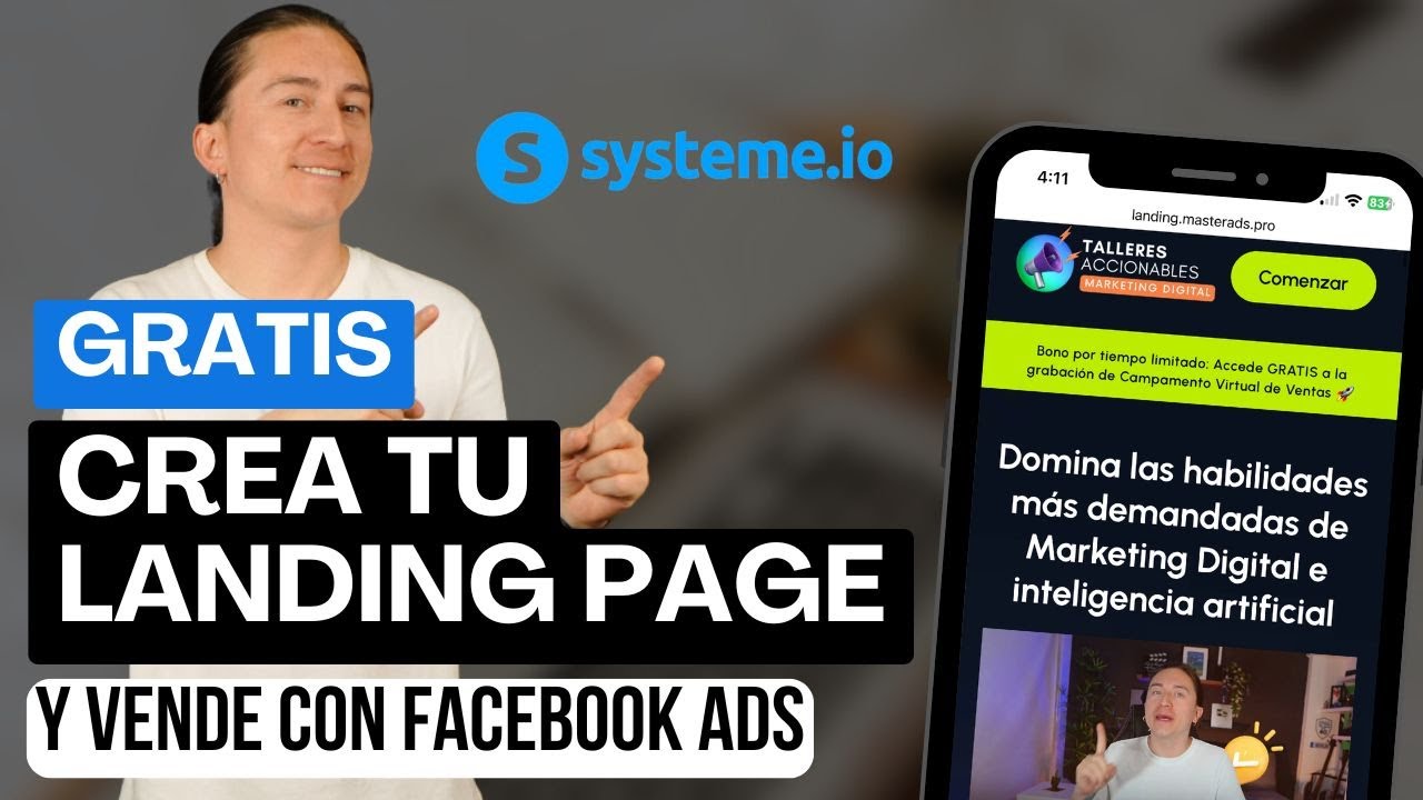 Cómo Crear una Landing Page Gratis con Systeme.io y Vender con Facebook Ads 📈 | Guía Completa 2024