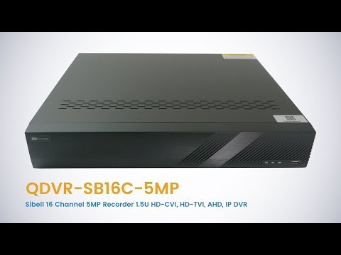 OVERVIEW - QDVR-SB16C-5MP - Sibell 16 Channel 5MP Recorder 1.5U HD-CVI, HD-TVI, AHD, IP DVR