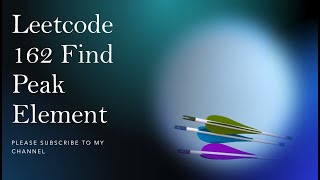 YouTube video 'Leetcode 162  Find Peak Element'