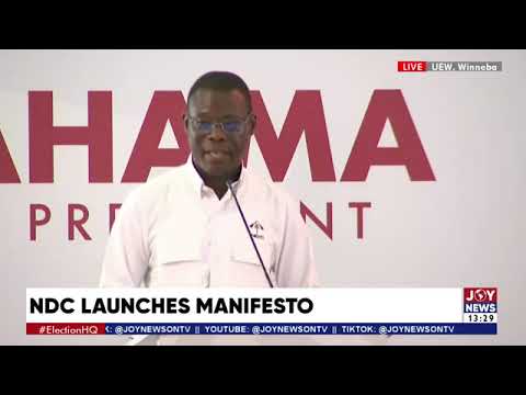 NDC Manifesto Launch: The NDC manifesto will contain achievable promises - Fiifi Kwetey