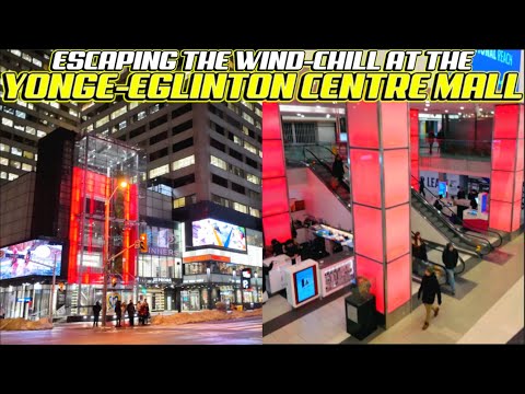 Seeking Warmth In Midtown? A Year-End Walk Inside Toronto's Yonge-Eglinton Centre On A Frigid Night