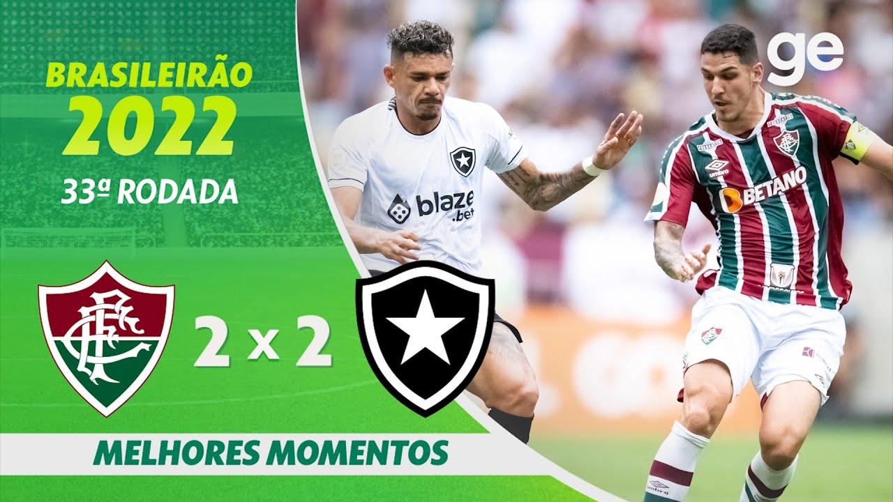 VÍDEO: gols e melhores momentos do empate em 2 a 2 entre Botafogo e Fluminense
