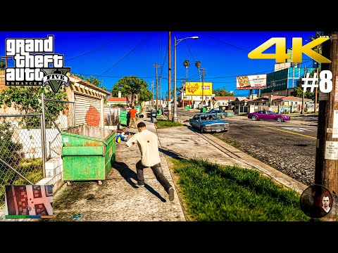 GTA 5 Enhanced Edition Gameplay Walkthrough Part 8 - Realistic ULTRA Graphics PC [4K 60FPS]