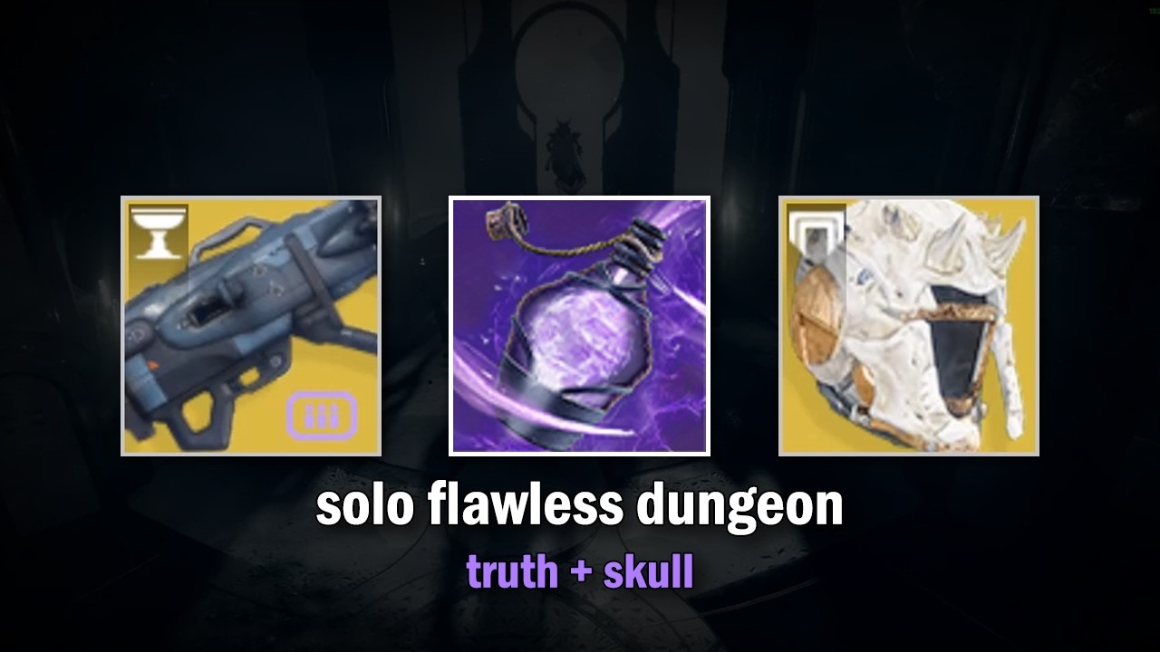 Truth & Skull vs Solo Flawless Shattered Throne (Updated Tier 5 Loot) [Destiny 2]
