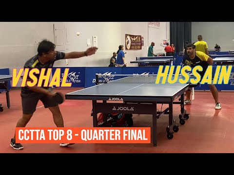 Hussain KABANI [2086] vs Vishal SURYAVANSHI [1573] - CCTTA Top8 Open - Quarter Final - 23 April 2023