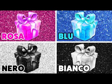 🎁 Scegli il tuo REGALO...! 🖤🤍🎀💙 Rosa, Blu, Nero o Bianco? Sei una persona fortunata...? 🌈