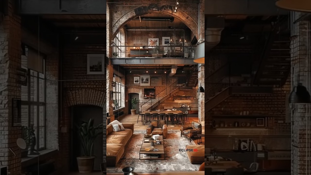 Exposed Brick & Cozy Vibes 😍 | Ultimate Industrial Loft Tour