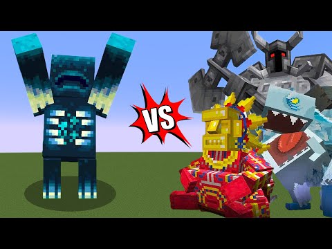 WARDEN BOSS VS Mowzie’s Mobs in Minecraft