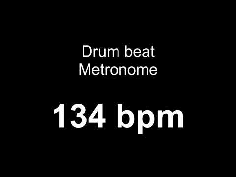 134 bpm metronome drum