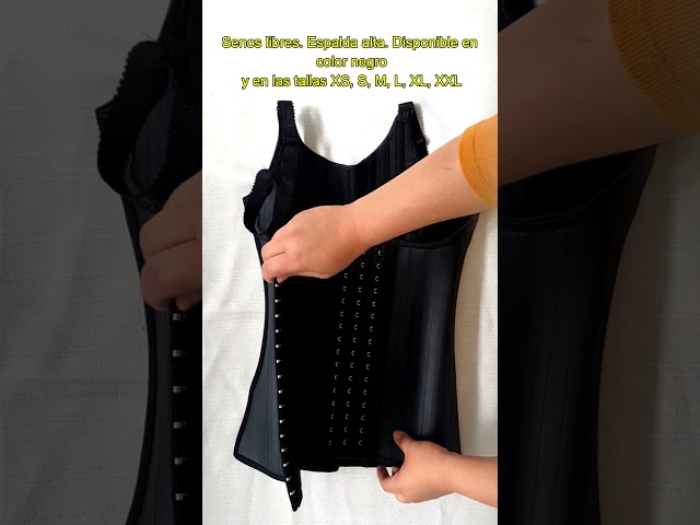Vídeo relacionado con YARRCO Fajas Reductoras Mujer Control de Abdomen Waist Trainer Corset Moldeadora Reductor Adelgazante Bustier Top Cintura Faja Postparto Cinturón Faja Colombiana Corsé Shapewear (Negro,L)