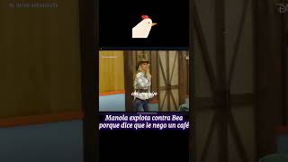 Manola explodes at Bea because she says Bea refused her a coffee. #lagranjavip