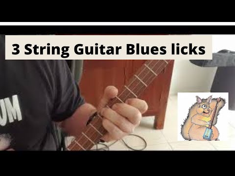 3 String Guitar Blues Licks