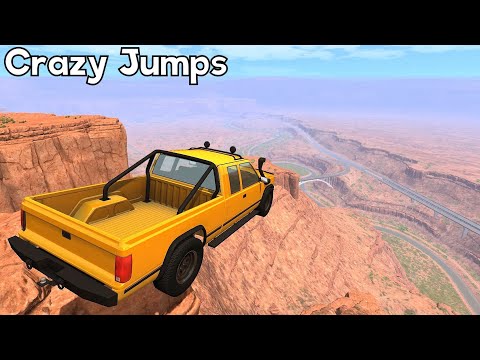 Epic High Speed Jumps (Canyon Jumps) - BeamNG.drive Insane Jumps