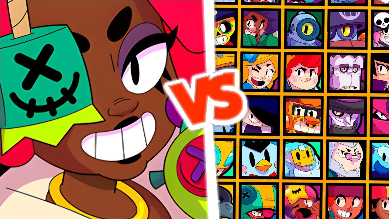 JUJU VS TODOS OS TODOS OS BRAWLERS DO BRAWL STARS