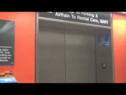 Westinghouse/T'Krupp "Orange" Traction Elevators @ SFO Airport Short Term Garage Area B