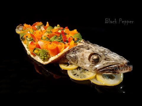 Oven Baked Hake with Vegetables | Black Pepper Chef