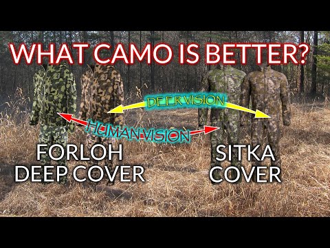 Forloh Deep Cover Camo Comparison Vs Sitka Gear Cover in a Camo Showdown on the Camo Matrix