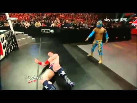 WWE RAW 04 04 2011 SIN CARA (MISTICO) DEBUT