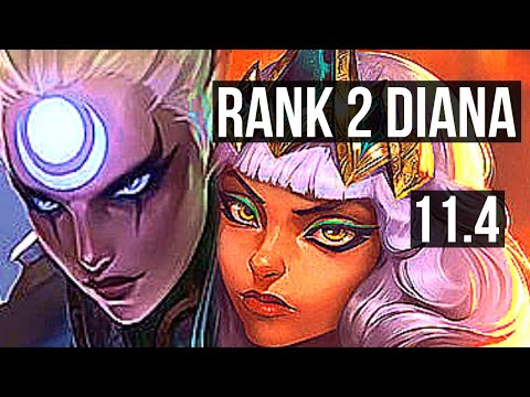 DIANA vs QIYANA (MID) (DEFEAT) | Rank 2 Diana, 500+ games, Legendary | EUW Challenger | v11.4