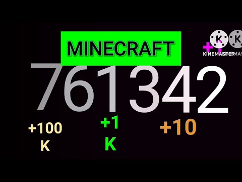Numbers 0 to 1 Million with Sound Effects (Minecraft-Themed) 5 Minute Clip! 1080p60