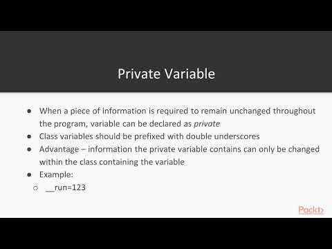Getting Started with Object Oriented Programming in Python 3 Encapsulation Methods|packtpub com