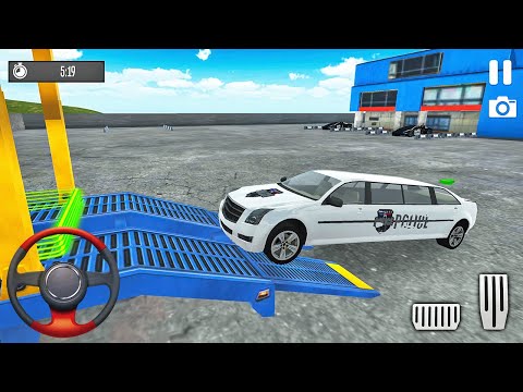 Transporting Police Limousine in Cargo Plane - Police Car Transporter Simulator - Android Gameplay
